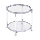 Contemporary Round Tempered Glass Table