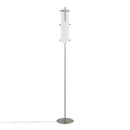 Rhonda - Contemporary / Glam Floor Lamp - Nickel / White