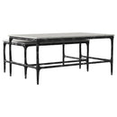 Ebby - 2 Piece Genuine Marble Top Nesting Coffee Tables - White