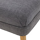 Elegant Classic Upholstered Loveseat With Curved Backrest
