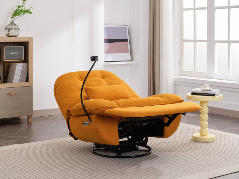 Power Recliner Swivel Glider USB Charger With Bluetooth Music Player, Sleep, Working, Game And Leisure
