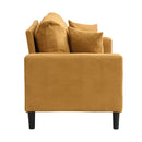 High Resilience Loveseat Sofa With Wooden Frame
