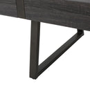 Abitha - Coffee Table With Industrial Powder Coated Metal Legs