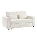 Pull-Out Sofa Bed Convertible Couch With Adjustable Backrest For Living Room