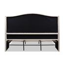 Coverley - King Tufted Shelter Platform Bed - Sky Neutral Beige