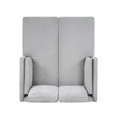 Modern Chaise Lounge With Dual Layer Armrests