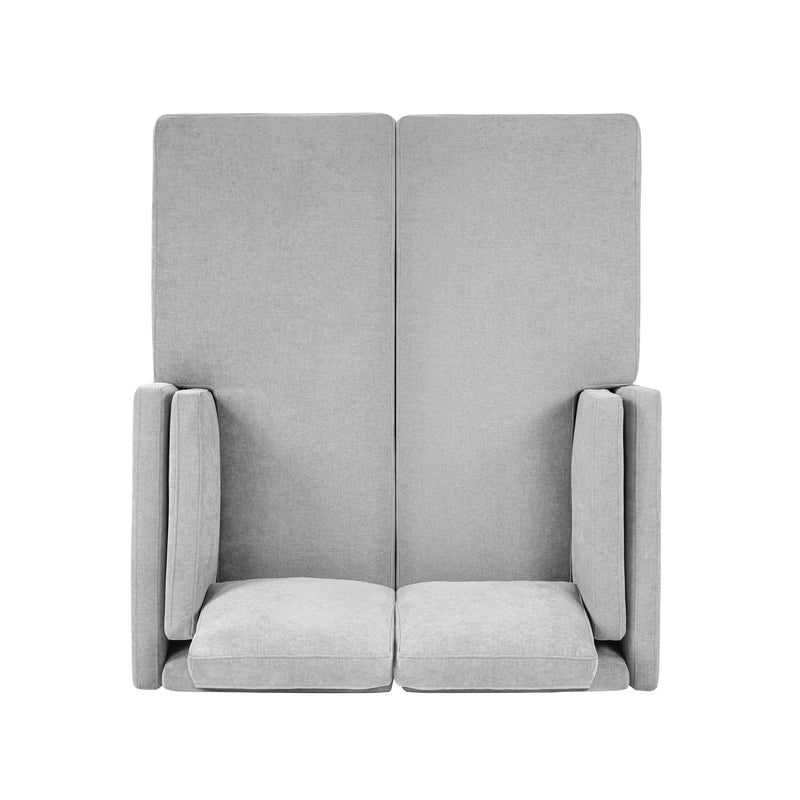Modern Chaise Lounge With Dual Layer Armrests