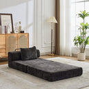 Convertible Floor Sofa Bed With Fixed Shape Frame For Living Room