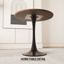 Round Dining Table Set With Tulip Design And 2 Chairs