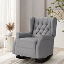 Sheila - Contemporary Fabric Tufted Wingback Rocking Chair