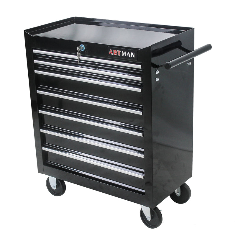 Multifunctional Tool Cart With Wheels And Drawers