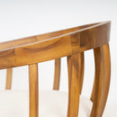 Klismos - Dining Armchair (Set of 2) - Teak / Beige