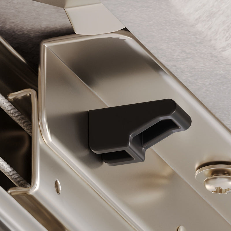 Modern Mid-Century Gray Dining Table Set With Extendable Design