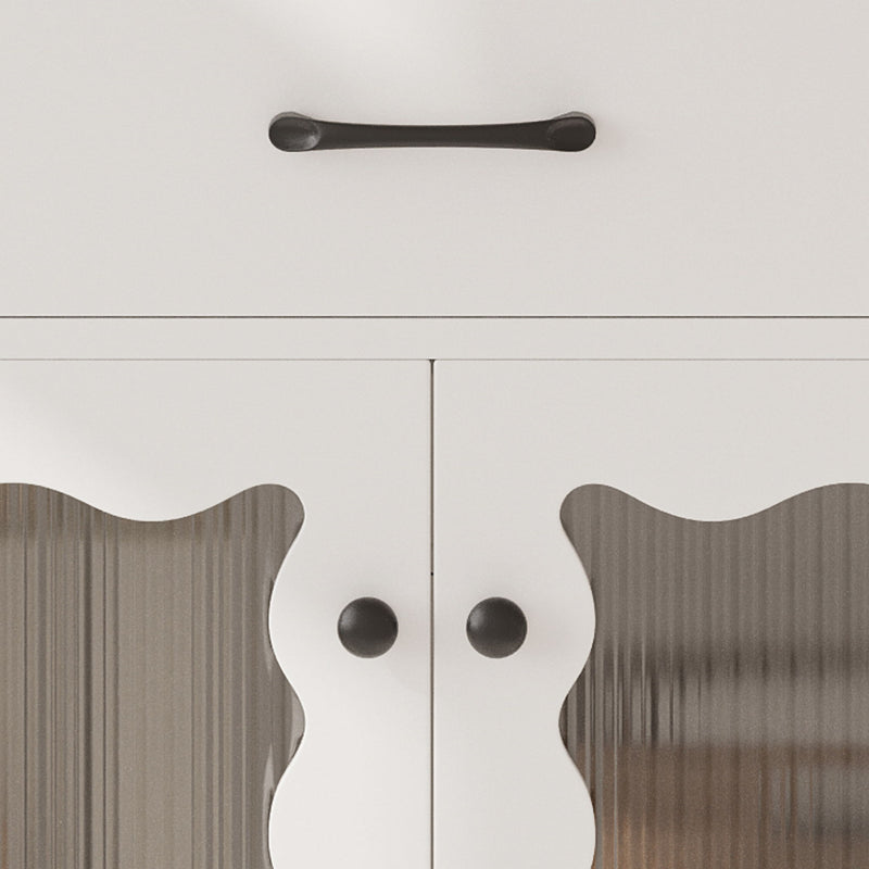 Modern Bathroom Vanity With Tempered Glass Doors