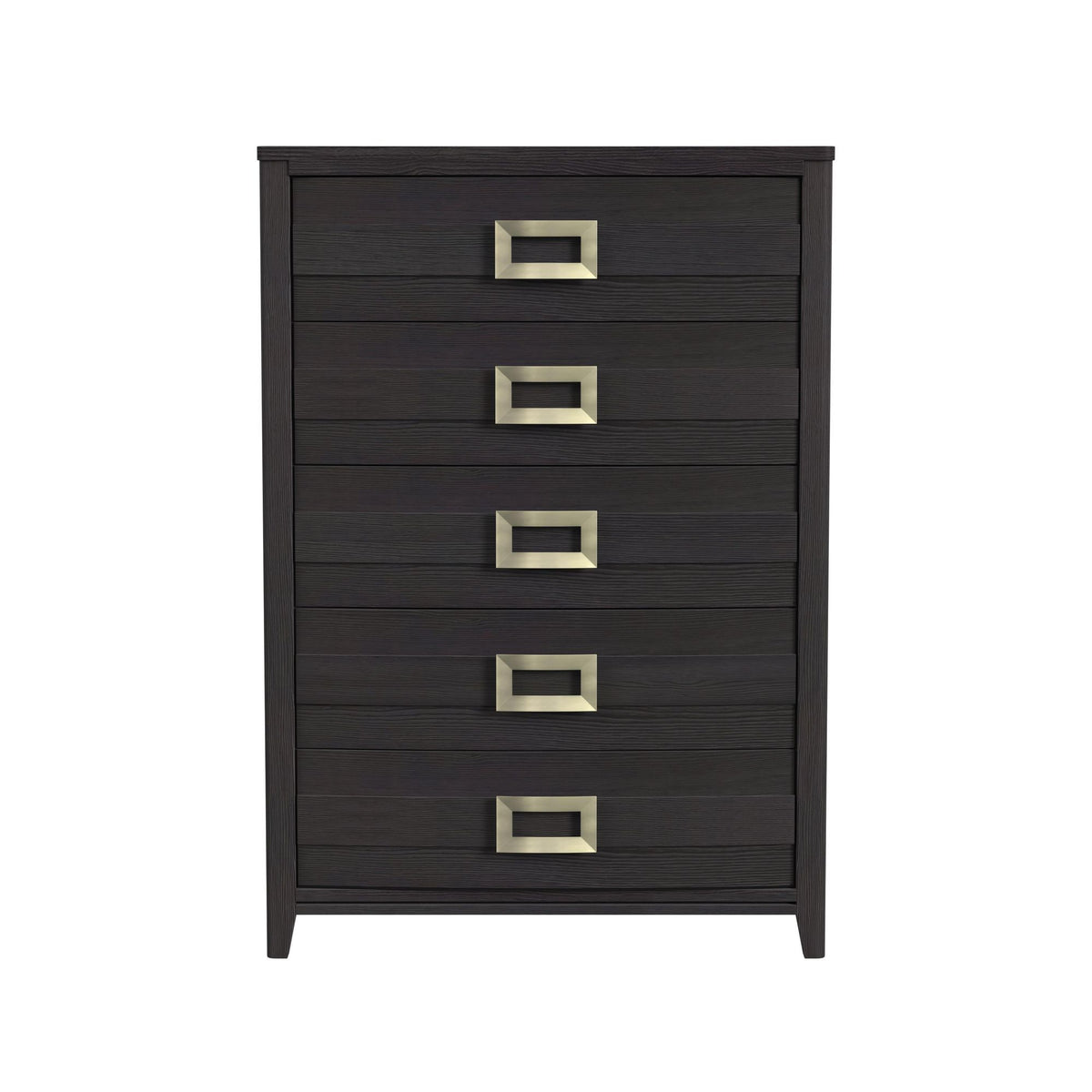 Tobias 5-Drawer Chest in Black by Elements International, view 16