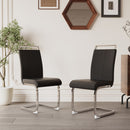 Modern Dining Chairs With Padded Seat, High Back
