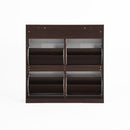 Modern Freestanding Shoe Storage Cabinet With 4 Flip Drawers