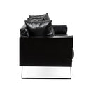 Contemporary Oversized Loveseat With Accent Pillow