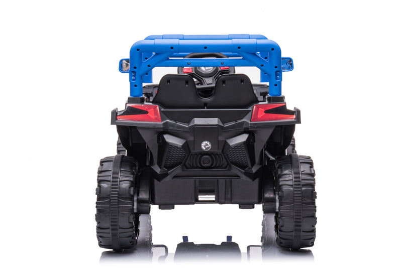 12V7A*1 30W*4 One Button Start, Forward And Backward, High And Low Speed, Music, Front Light, Power Display, Two Doors Can Open, 2.4G R / C, Seat Belt Four Wheel Absorber Kids Ride On Car