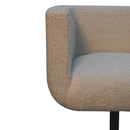 Boucle Swivel Chair - Cream