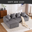Combined 3 Seater Sofa With 4 Pillows