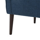 Contemporary Upholstered Club Chair With Button Tufting