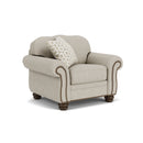 Bexley - Fabric Chair, Nailhead Trim