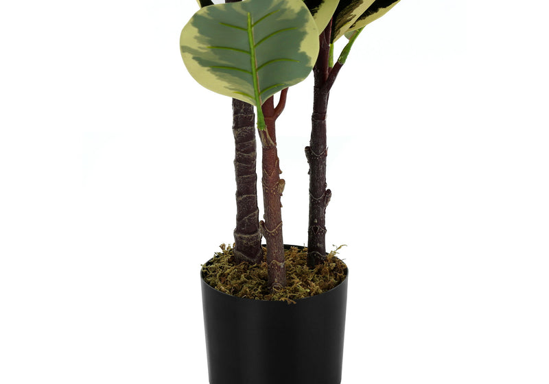 Artificial Plant, 47" Tall, Oak Tree, Indoor, Faux, Fake, Floor, Greenery, Potted, Real Touch, Decorative - Green / Black