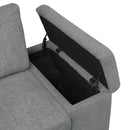 Versatile L Shaped Sofa Bed With Storage, Cup Holders, USB Ports Chenille