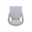 Outdoor Rattan And Aluminum French Bistro Chairs Set