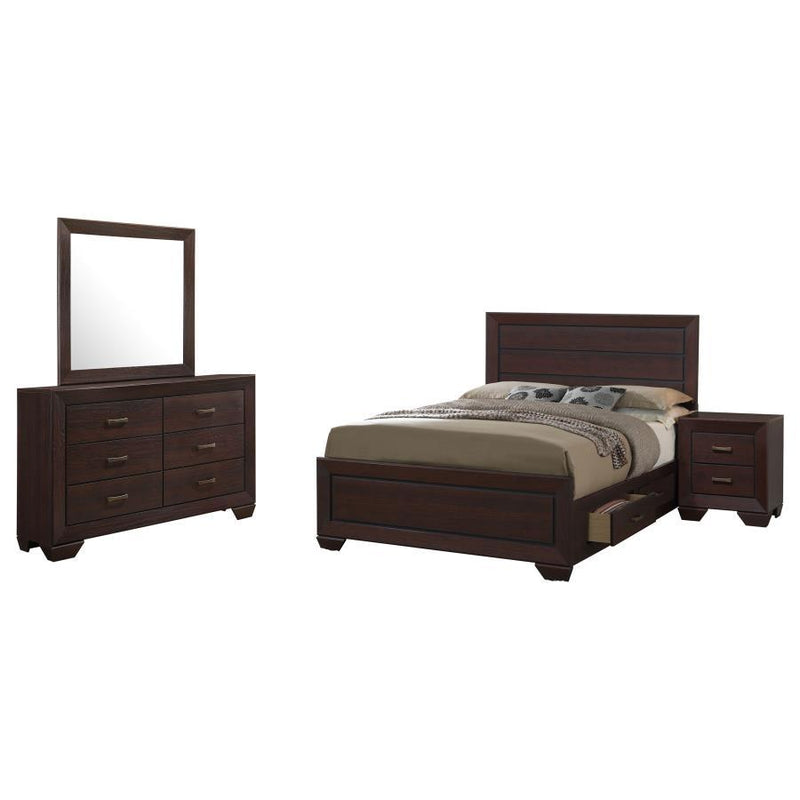 Kauffman - Transitional Storage Bed Bedroom Set