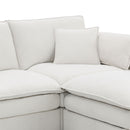 Chenille Modular Sectional Sofa, U Shaped Cloud Couch Set With Double Cushions, 6 Seat Sleeper Sofa Bed With Ottomans, Oversized Indoor Furniture For Living Room