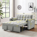 Modern Convertible Velvet Futon Loveseat With Sleeper Bed Function