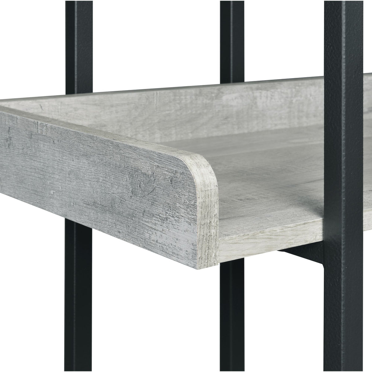 Preston 2 Piece Desk And Bookshelf Set in Gray by Elements International, view 15