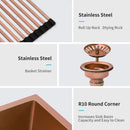 Farmhouse Kitchen Sink, Stainless Steel, Apron Front