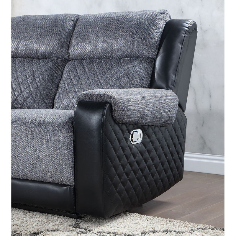 Alicia - Reclining Sofa - Gray / Black