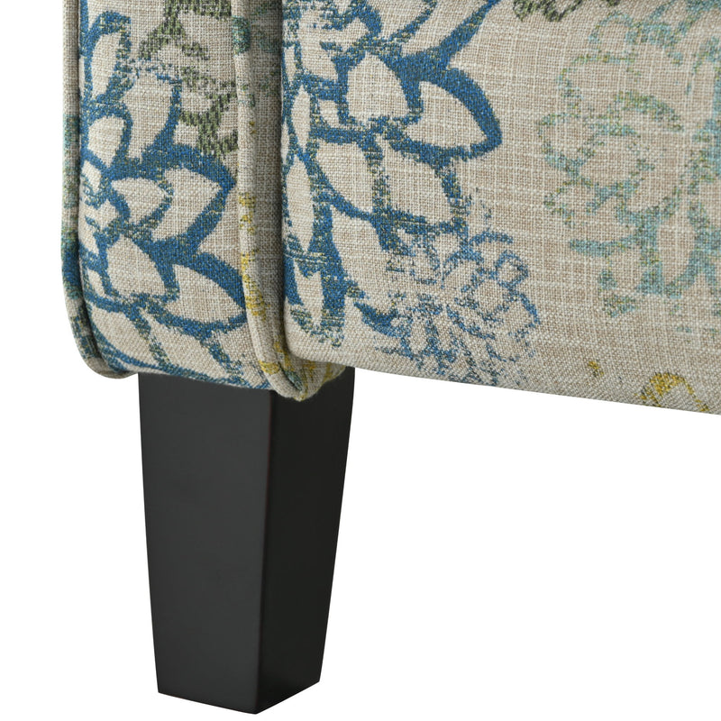 Push Back Upholstered Recliner Armchair