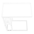 Accent Table, C - Shaped, Marble Look Contemporary & Modern Convenient Design