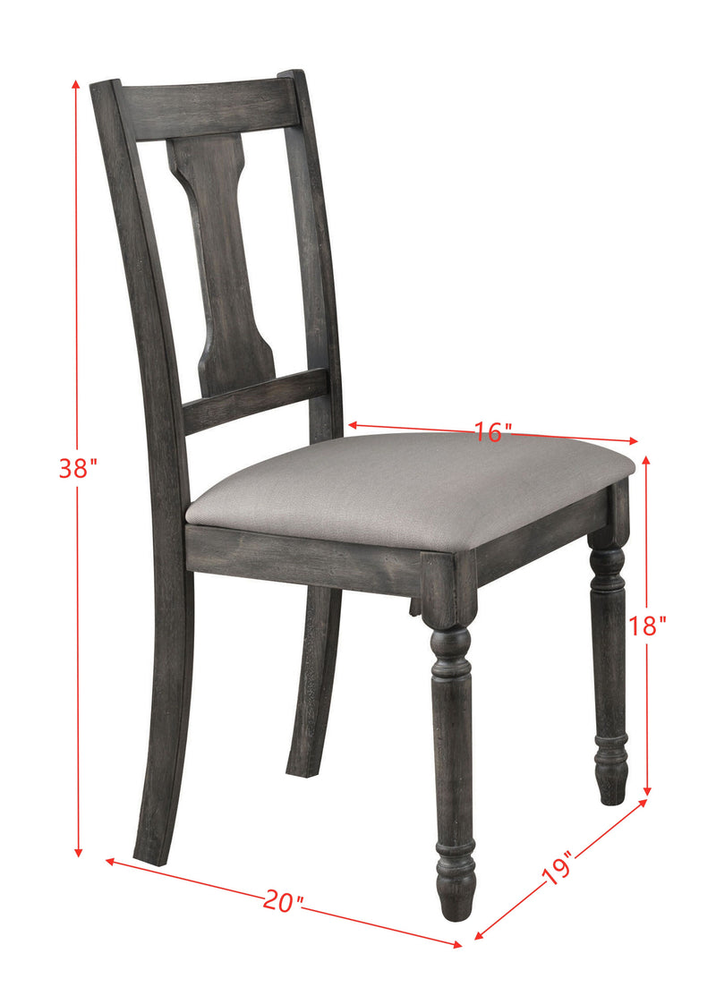 Wallace - Side Chair (Set of 2) - Tan / Weathered Gray