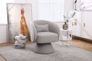 Swivel Accent Chair Armchair, Round Barrel Chair For Living Room Bedroom
