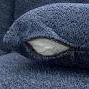 Upholstered Sofa Free Combined Sofa Couch With 2 Chaise Lounge And Five Back Pillows For Living Room