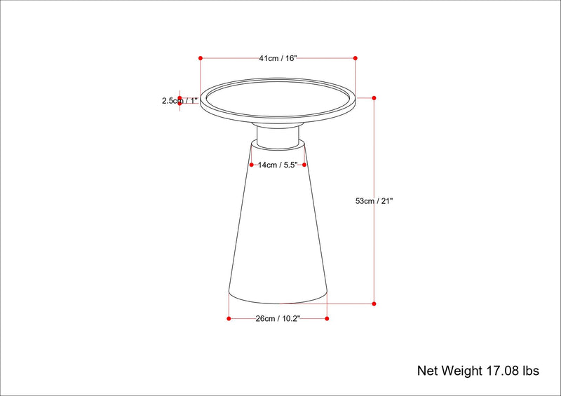 Kramer - Side Table - Cognac