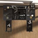 Vanity Table With LED Lights, Flip-Top Mirror And 2 Drawers, Jewelry Storage