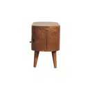 Mini Rounded Entertainment Unit - Oak