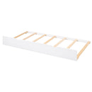 Storage Platform Bed With Pull Out Shelves, Trundle, And 2 Drawers