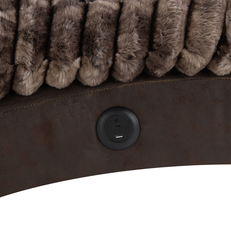 Denise - Accent Chaise With USB Support
