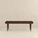 Mia - Mid-Century Modern Bench - Dark Brown