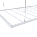 Overhead Garage Storage Rack 3 X 6 Ft For High Ceilings, With Safety Lock - White
