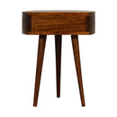Semi Circle Nightstand - Chestnut