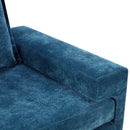 Chenille Upholstered Accent Chair With Wide Armrests And Ergonomic Back Support